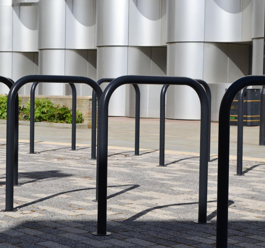 Rilsan® nylon cycle stands specified for the new life science campus development at Bristol University.